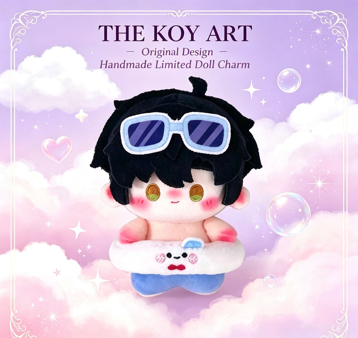 Original Designer Handmade Limited Edition | THE KOY ART Cotton Doll Charm 10cm