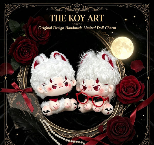 Handcrafted Original Design | THE KOY ART Plush Doll 15–18cm — Handmade Limited Edition