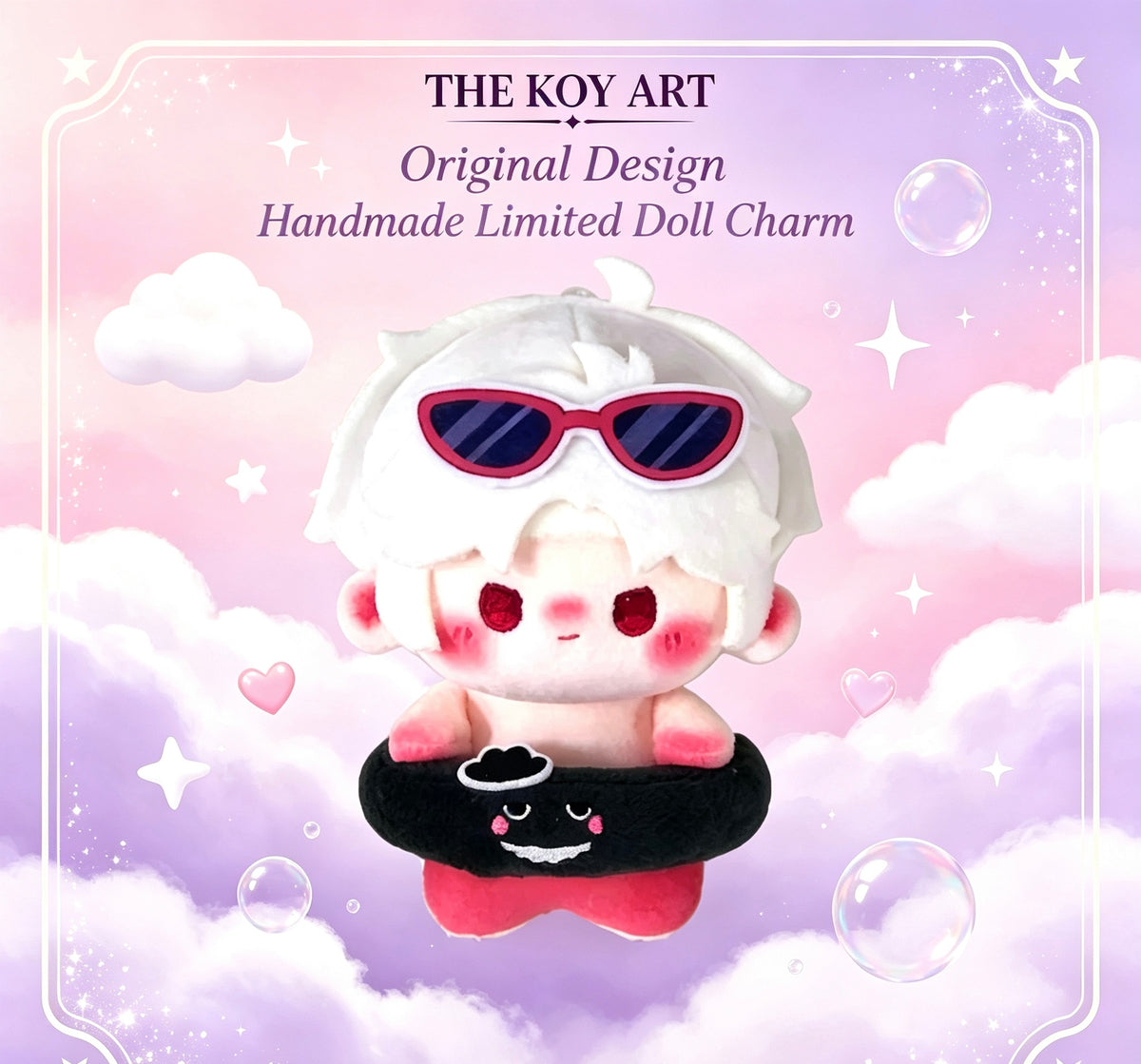 Original Designer Handmade Limited Edition | THE KOY ART Cotton Doll Charm 10cm
