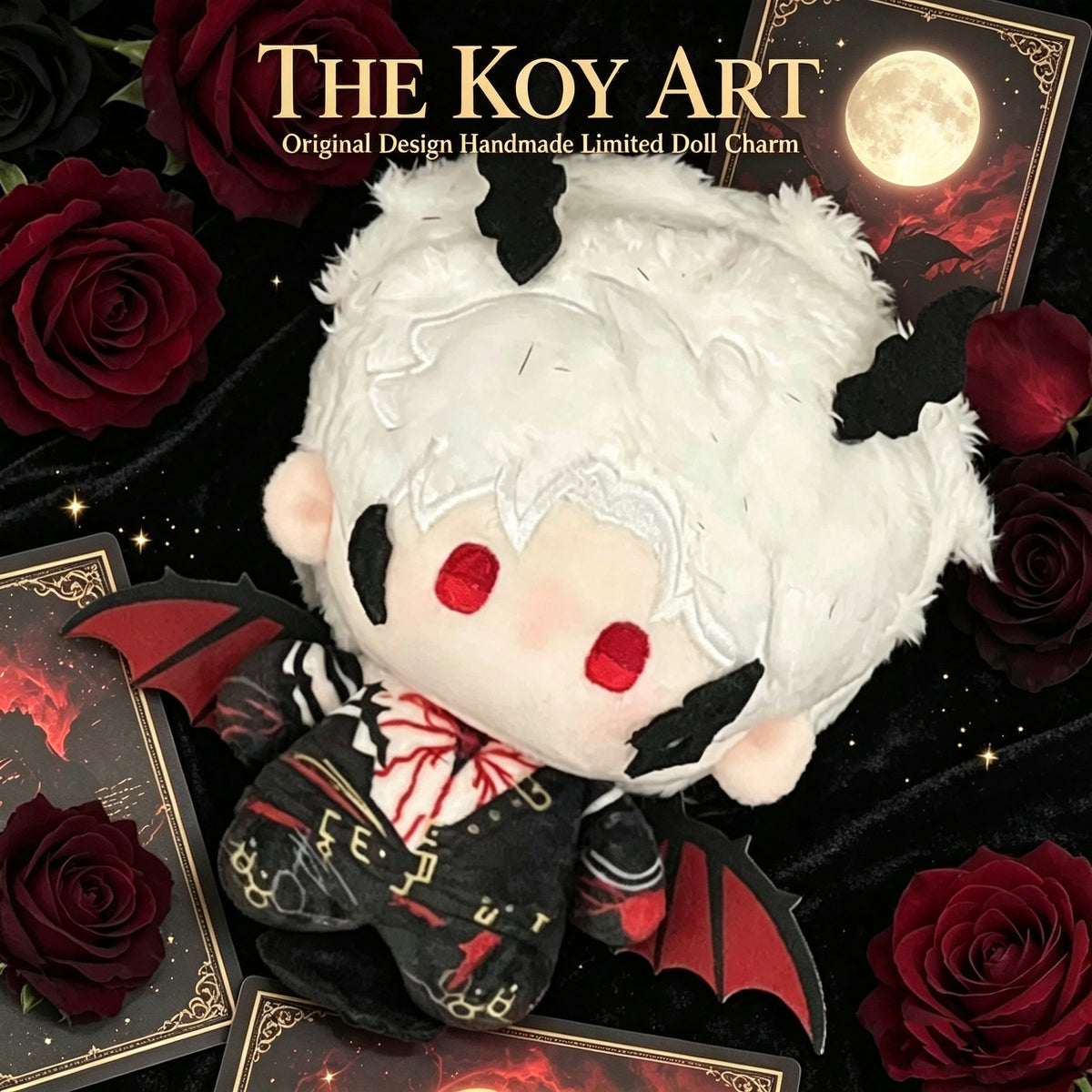 Original Designer Handmade Limited | THE KOY ART Angel & Demon PlushDoll Charm 10cm