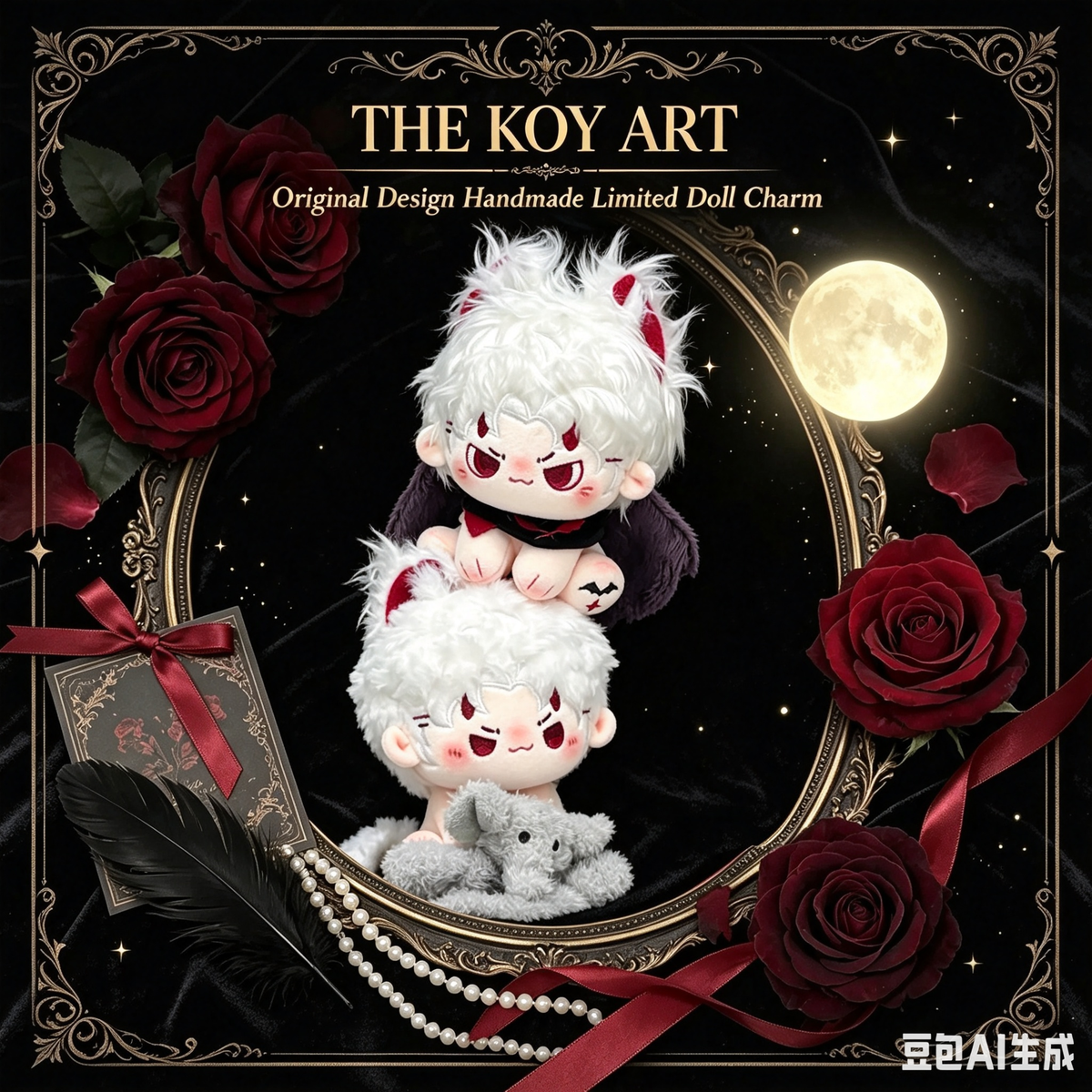 Handcrafted Original Design | THE KOY ART Plush Doll 15–18cm — Handmade Limited Edition