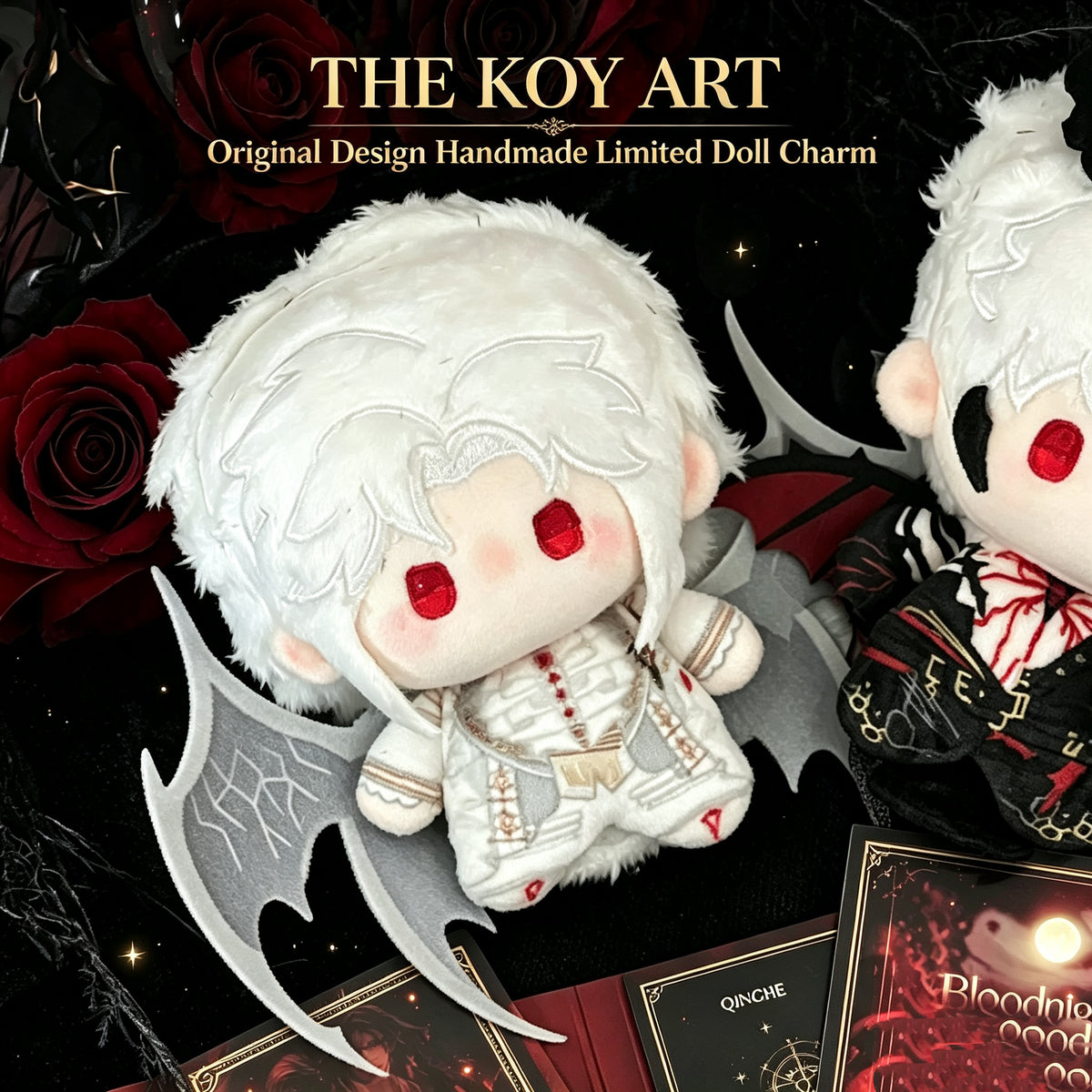 Original Designer Handmade Limited | THE KOY ART Angel & Demon PlushDoll Charm 10cm