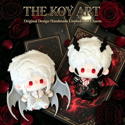Original Designer Handmade Limited | THE KOY ART Angel & Demon PlushDoll Charm 10cm