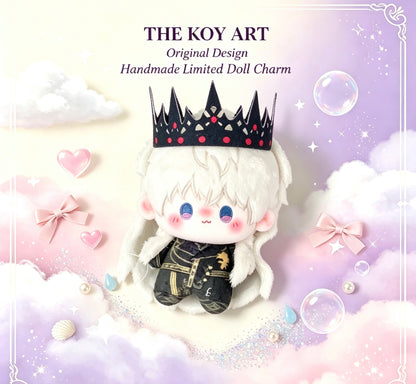THE KOY ART White Knight Crown Ver Cotton Doll Charm 10cm