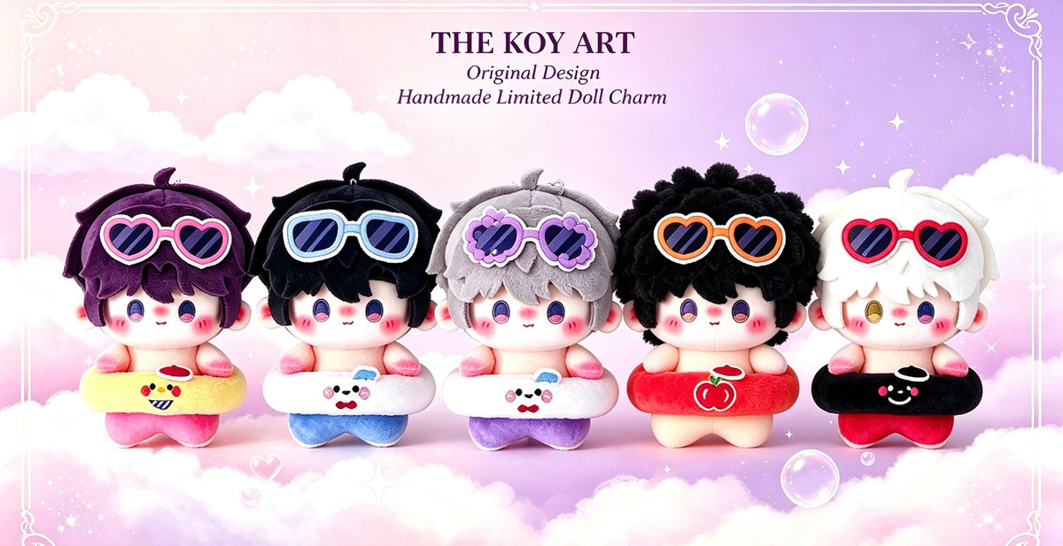 Original Designer Handmade Limited Edition | THE KOY ART Cotton Doll Charm 10cm