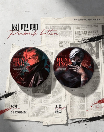 Artist Original Design | HUNTING Series Acrylic Clean Card Set (2 Designs) + Bonus Film Cards (2 Designs)