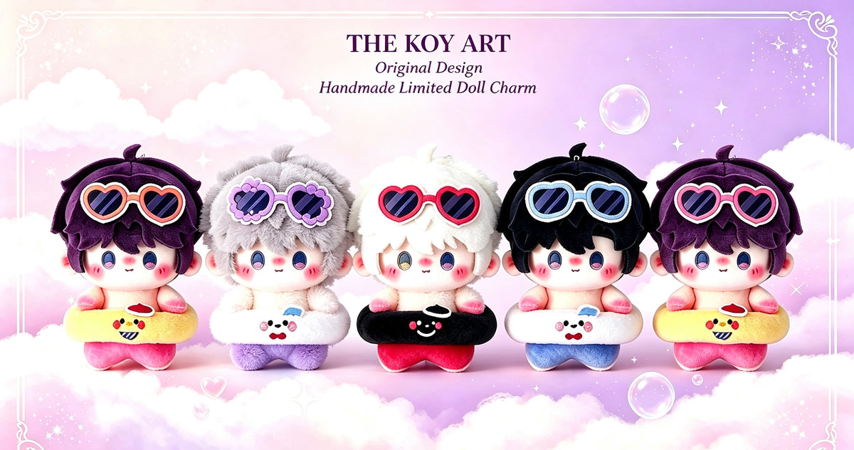 Original Designer Handmade Limited Edition | THE KOY ART Cotton Doll Charm 10cm