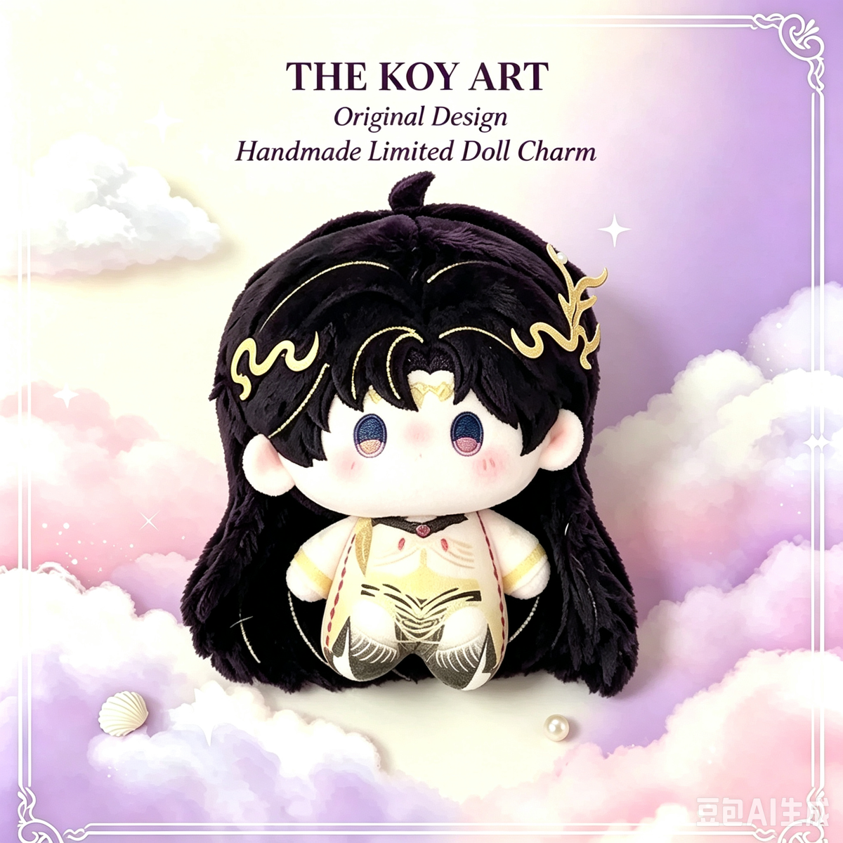 Handcrafted Original Design | THE KOY ART Cotton Doll Charm 10cm — Handmade Limited Edition (5 Styles)